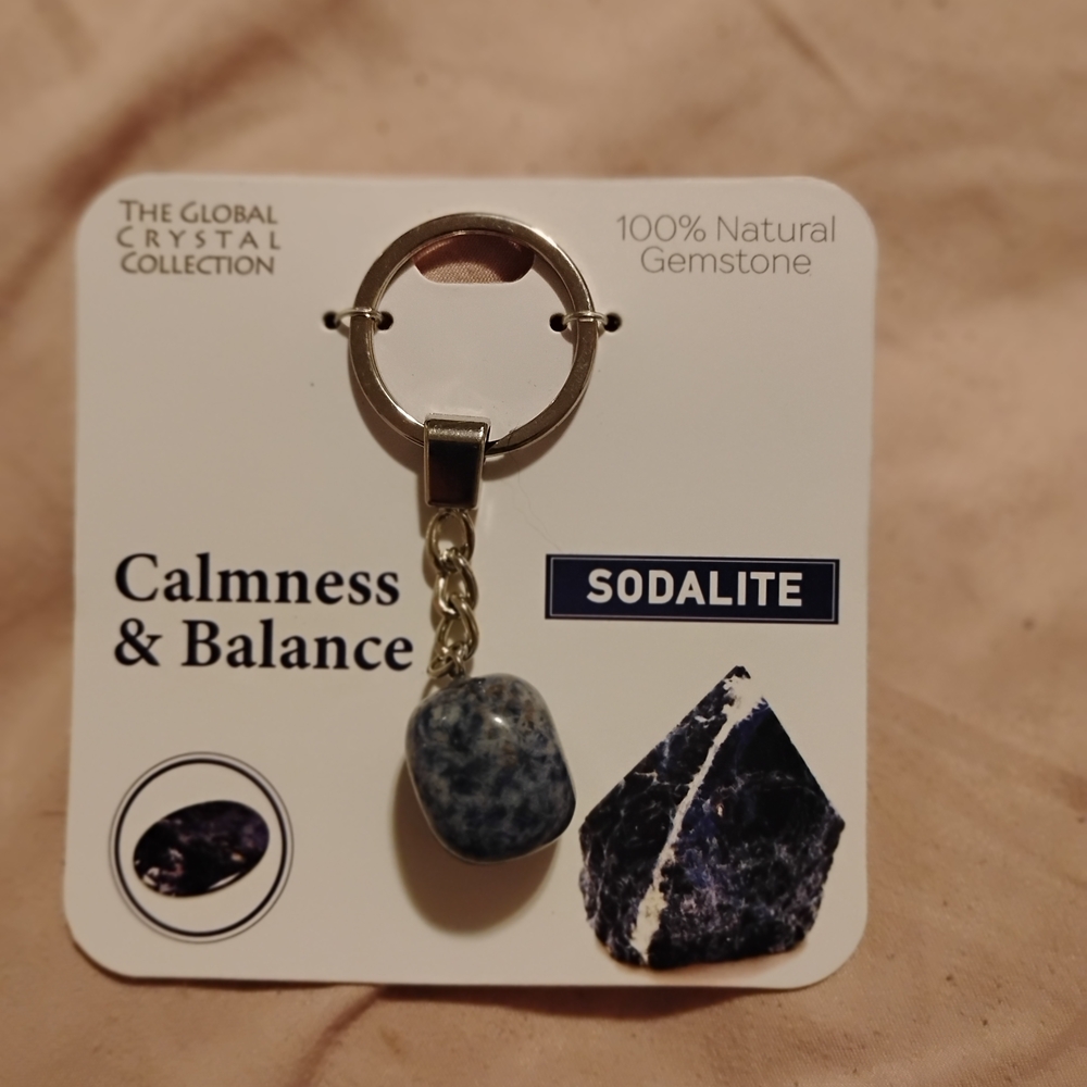 Sodalite Gemstone Keychain